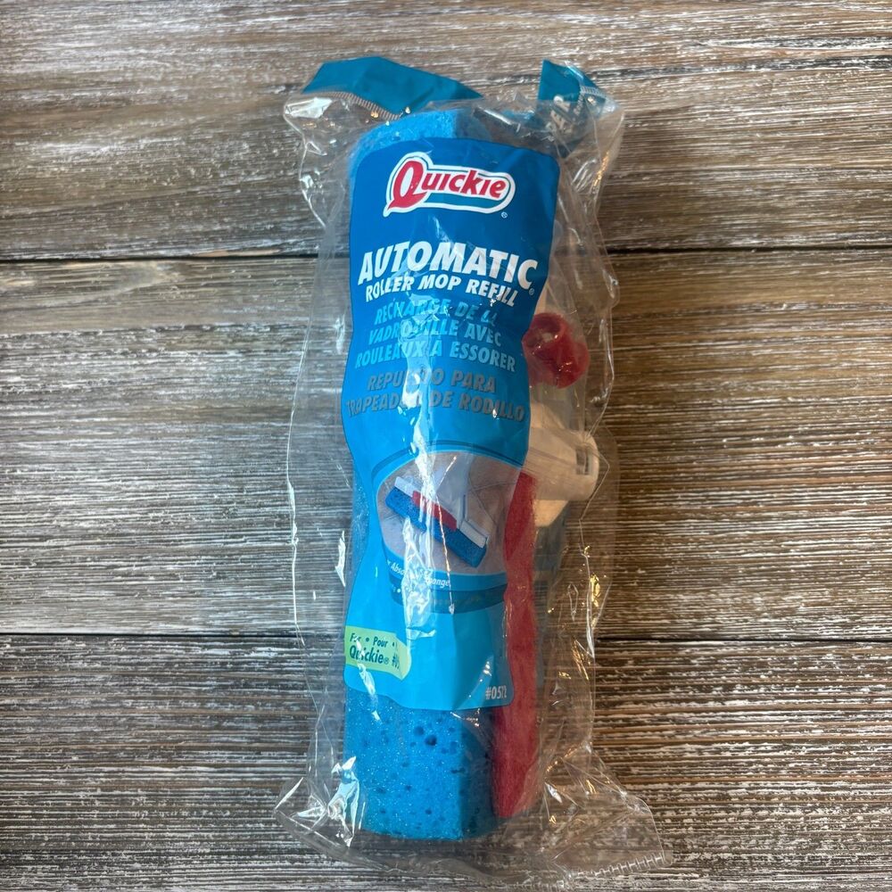 Quickie Automatic Roller Sponge Mop Refill Blue Type R #0572 for #057 New Sealed